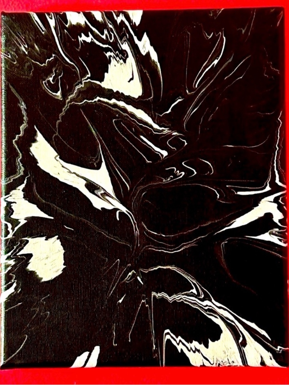 Abstract Black & White Swirl Canvas Wall Art